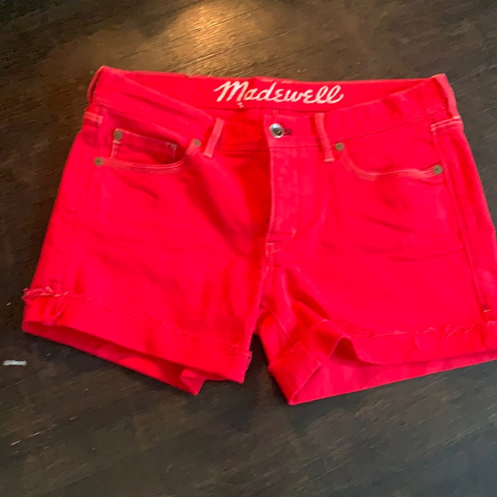 Denim Madewell shorts with a cuff